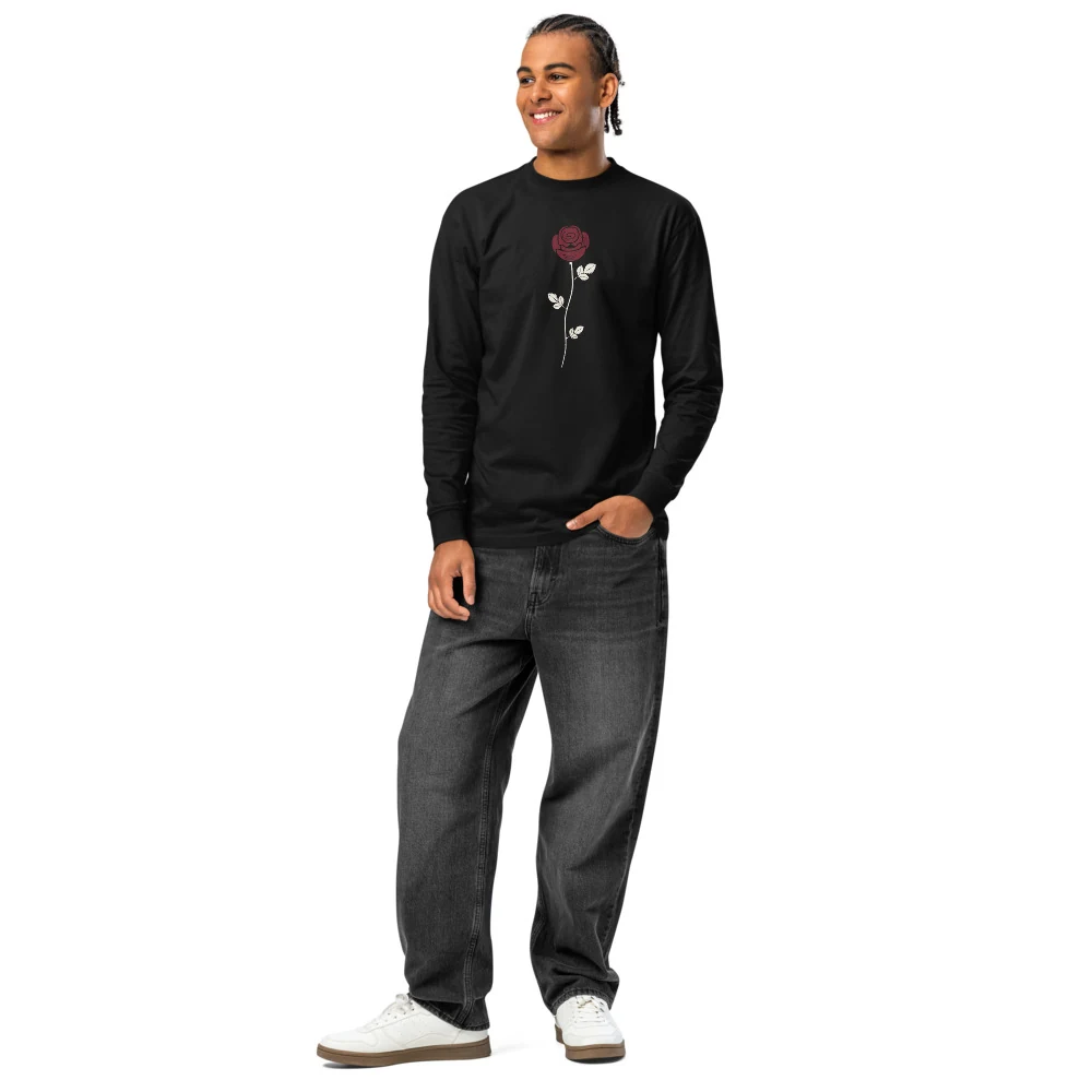 Rosa Long Sleeve in black, front